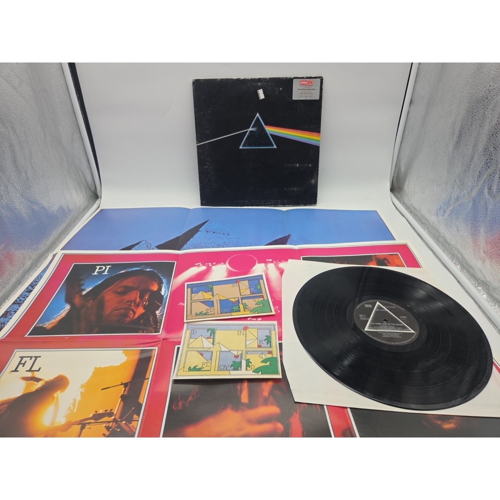 PINK FLOYD LP THE DARK SIDE OF THE MOON EMI 100 1997 Promo W/ Posters and Cards